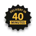 Delivery in 40 minutes!